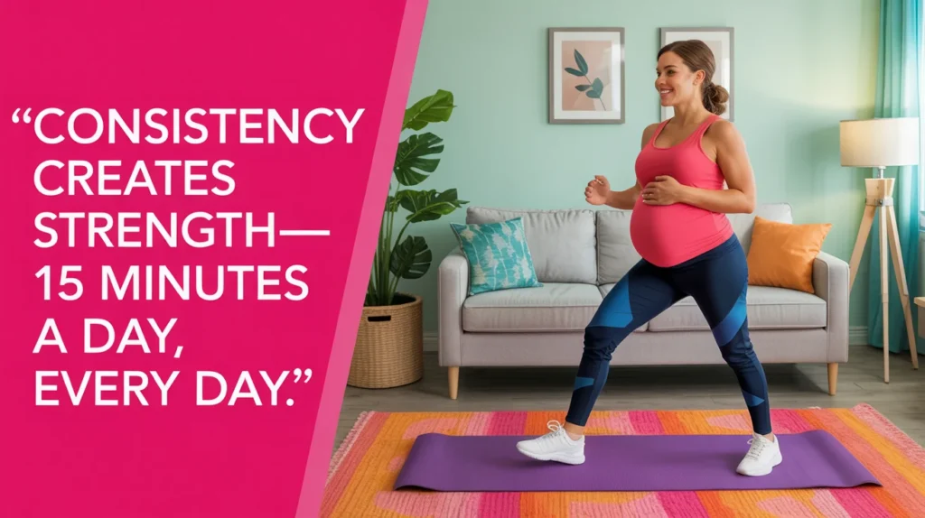 Consistency creates strength—15 minutes a day, every day.