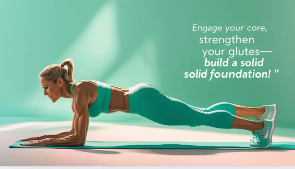 Engage your core, strengthen your glutes—build a solid foundation