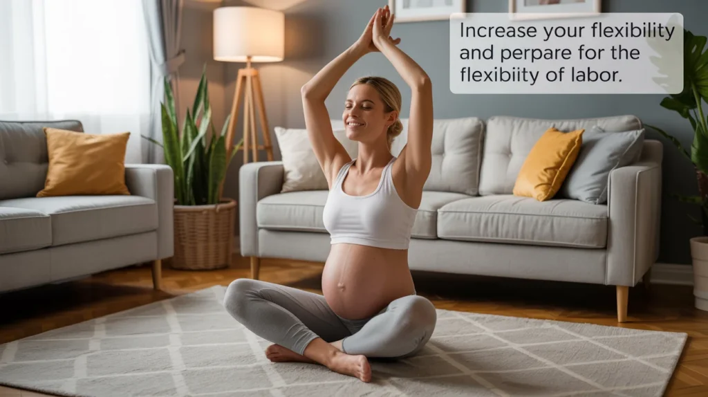 Increase your flexibility and prepare for the flexibility of labor.