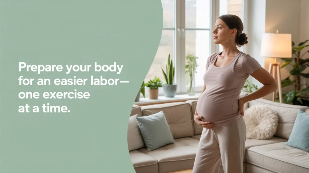 Prepare your body for an easier labor—one exercise at a time