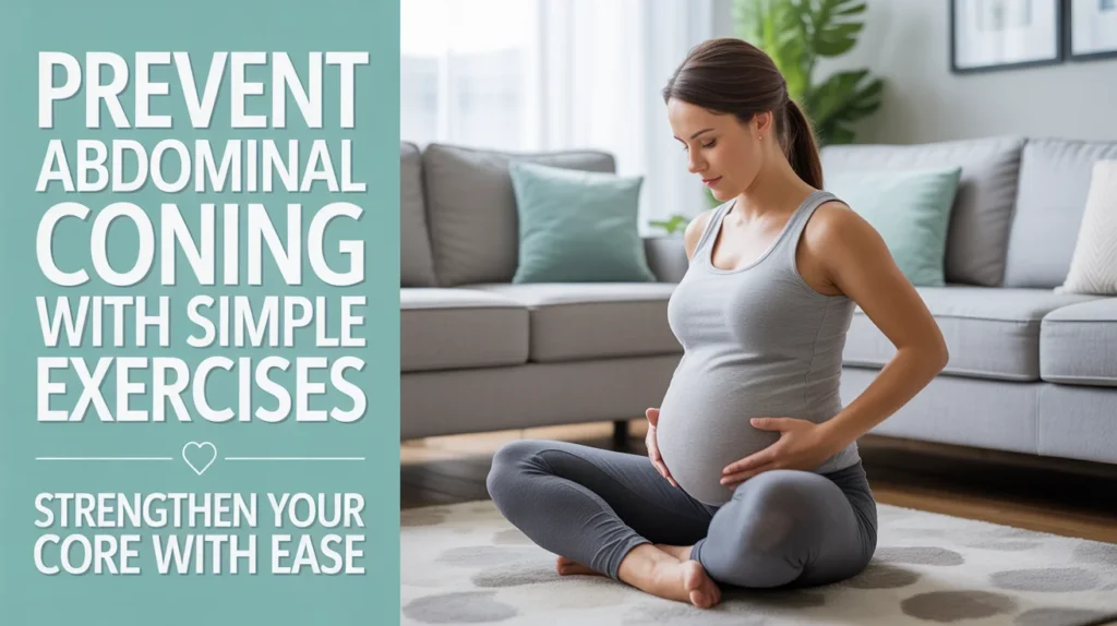 Prevent Abdominal Coning with Simple Exercises