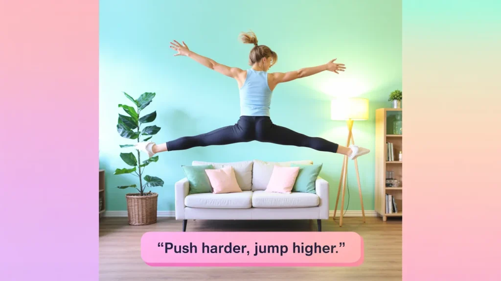 Push harder, jump higher.
