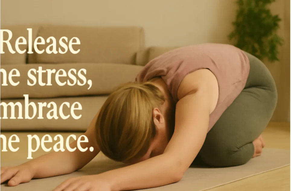 Release the stress, embrace the peace."