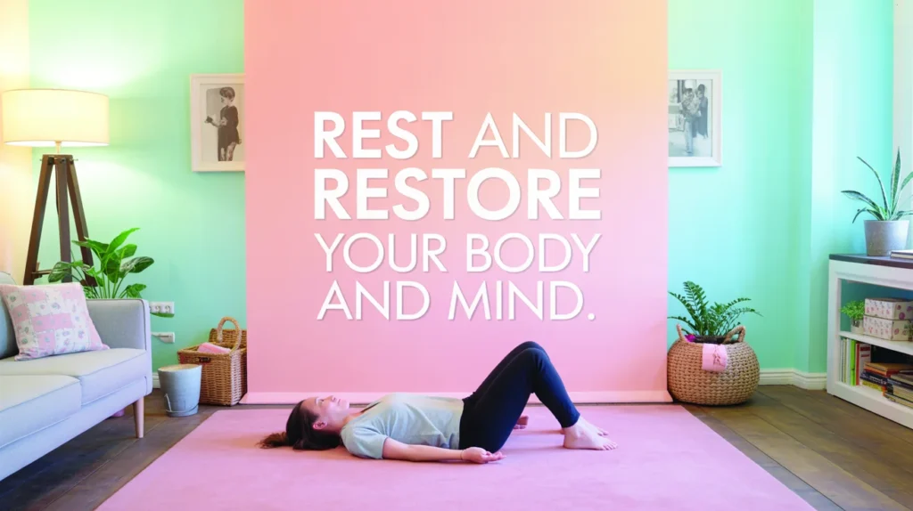 Rest and restore your body and mind.