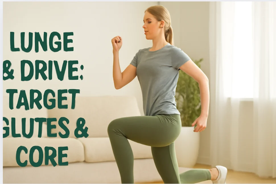 Reverse Lunges with Knee Drive