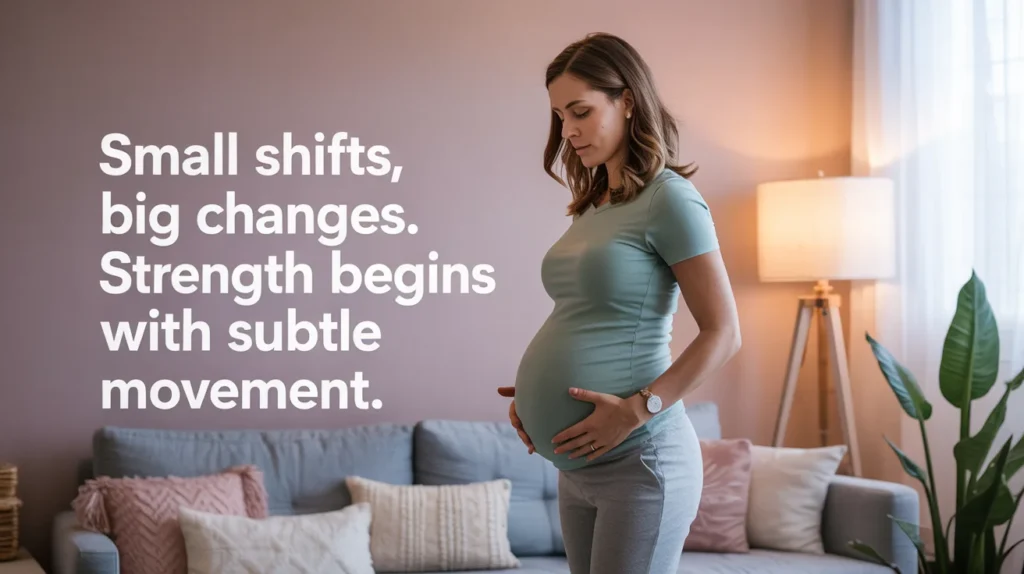 Small shifts, big changes. Strength begins with subtle movement