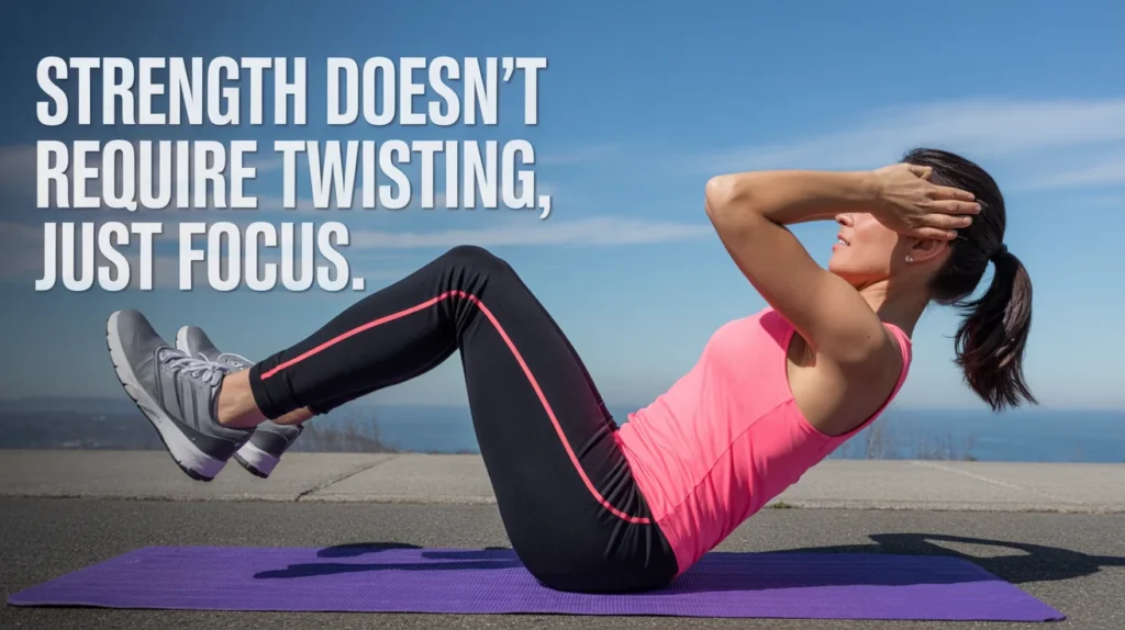 Strength doesn’t require twisting, just focus