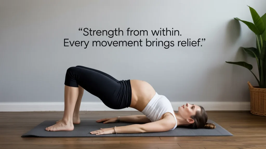 Strength from within. Every movement brings relief.