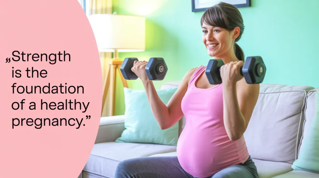 Strength is the foundation of a healthy pregnancy.