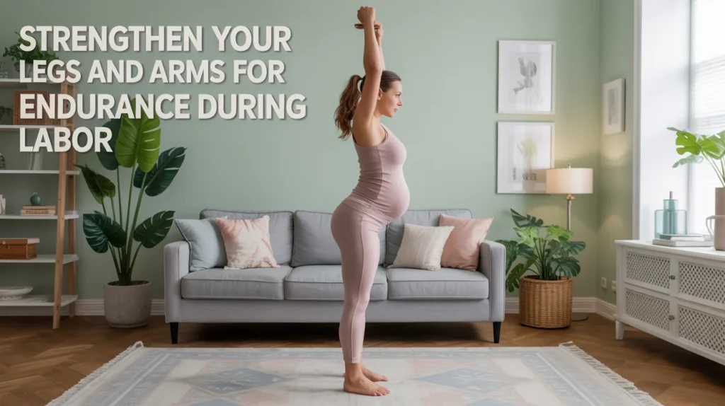 Strengthen your legs and arms for endurance during labor.