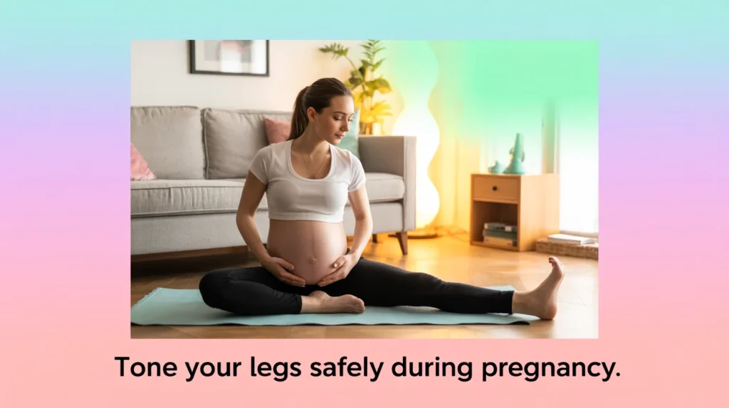 Tone your legs safely during pregnancy