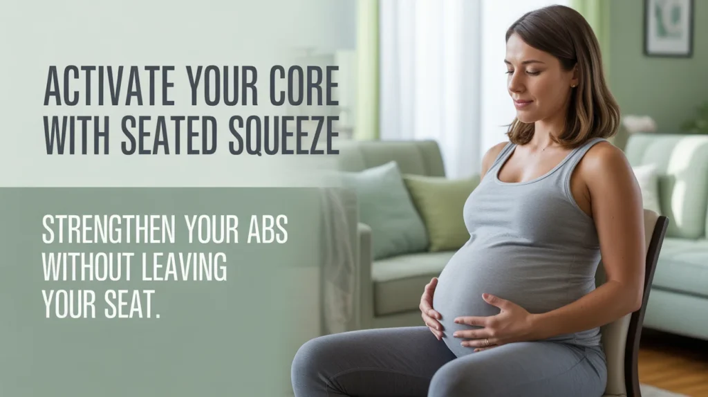 ‘Activate Your Core with Seated Squeeze