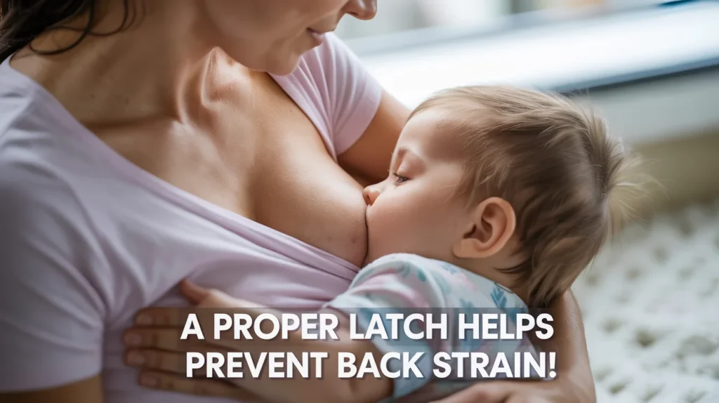 A proper latch helps prevent back strain!