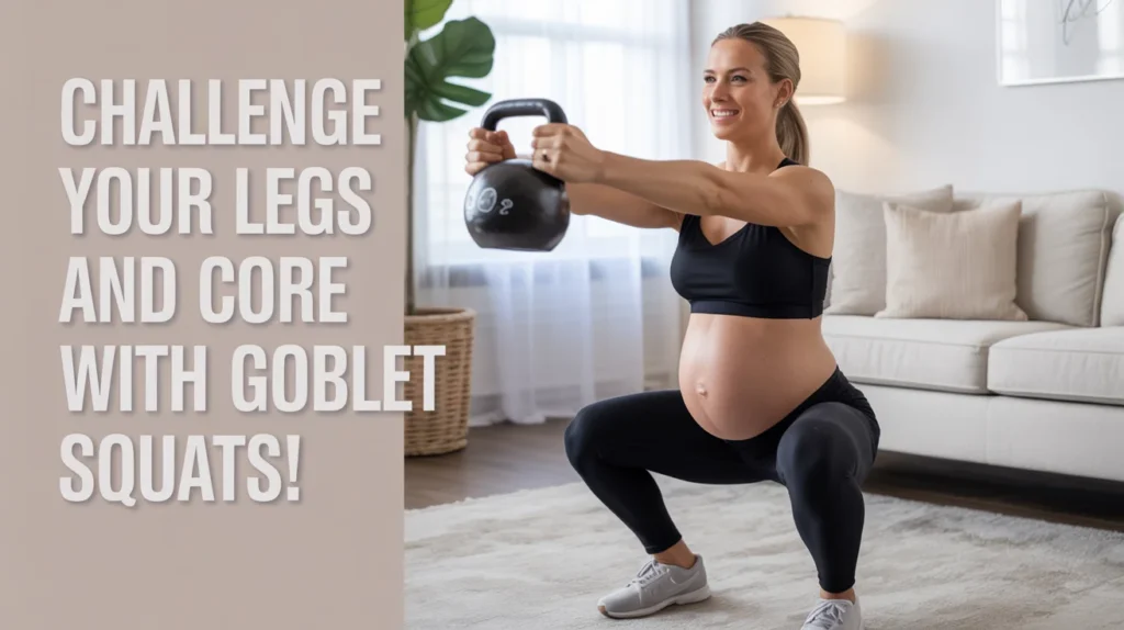 “Challenge Your Legs and Core with Goblet Squats!