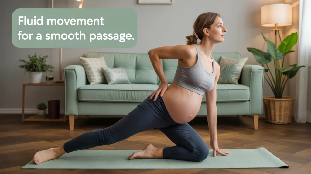 Fluid movement for a smooth passage.