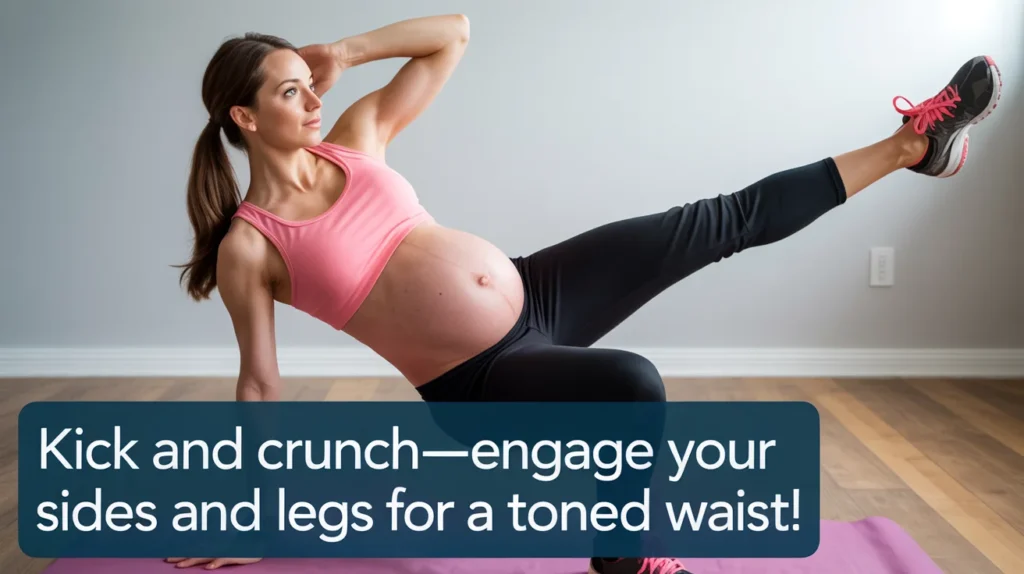 Kick and Crunch—Engage Your Sides and Legs for a Toned Waist!