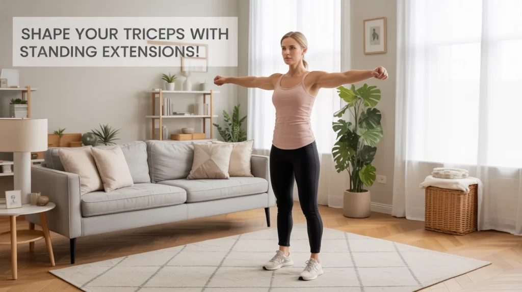 Shape Your Triceps with Standing Extensions!