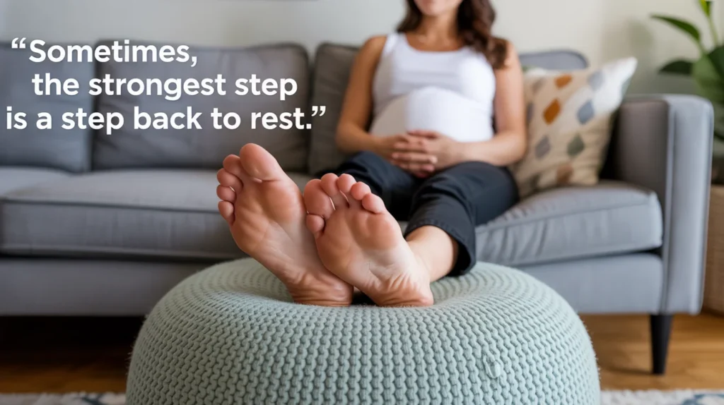 Sometimes, the strongest step is a step back to rest.