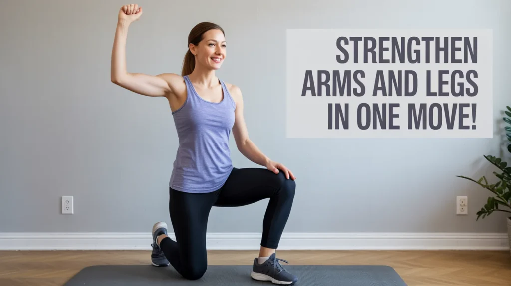 Strengthen arms and legs in one move!