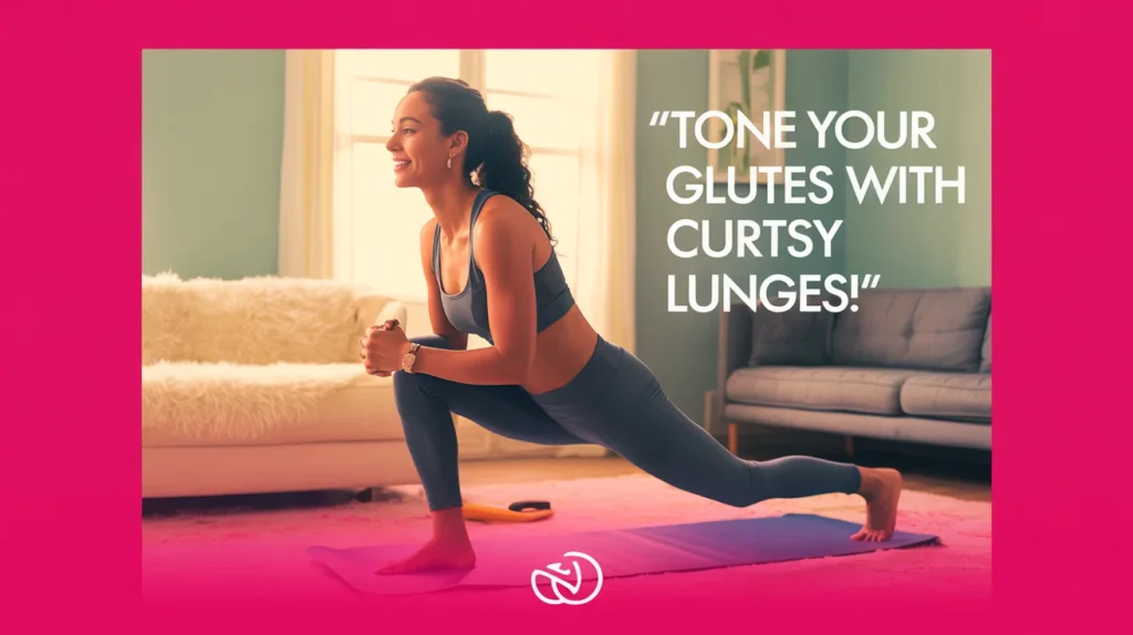 Tone Your Glutes with Curtsy Lunges!