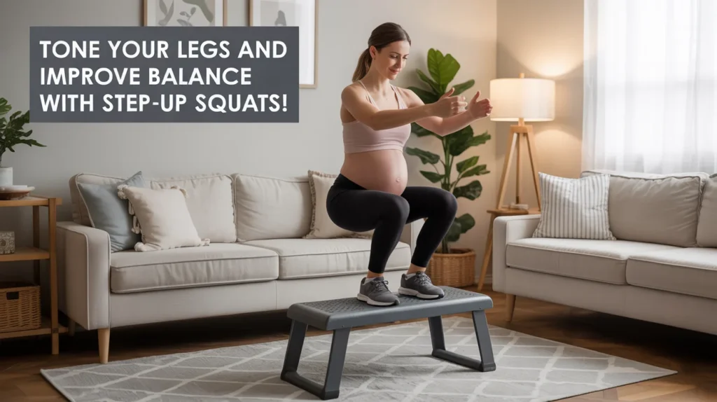 Tone Your Legs and Improve Balance with Step-Up Squats!