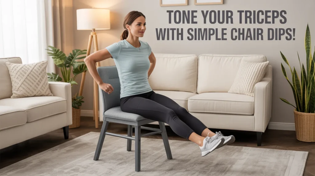 Tone Your Triceps with Simple Chair Dips!