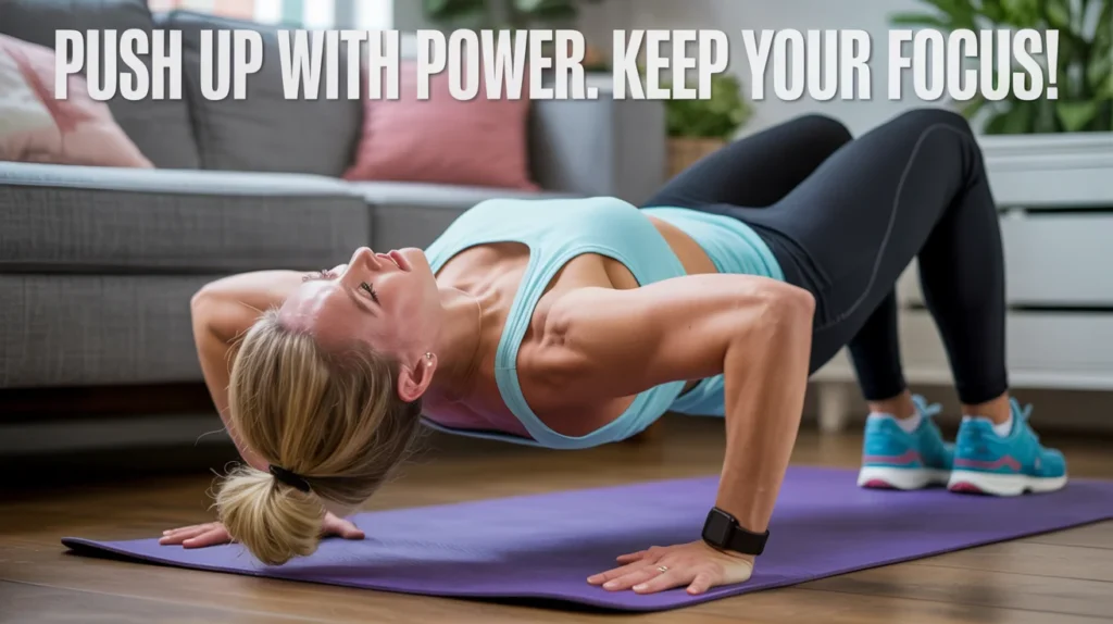 Push Up with Power. Keep Your Focus!