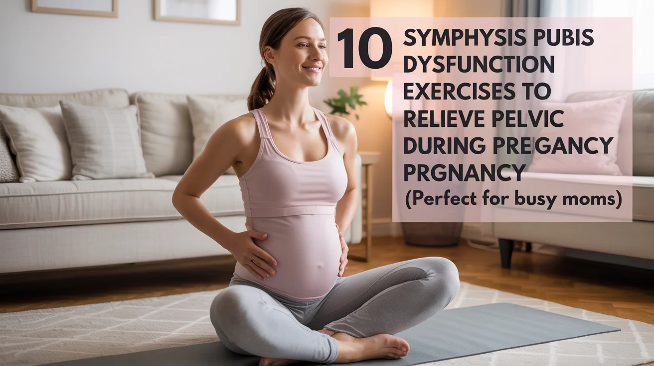 10 Symphysis Pubis Dysfunction Exercises to Relieve Pelvic Pain During Pregnancy (Perfect for Busy Moms)