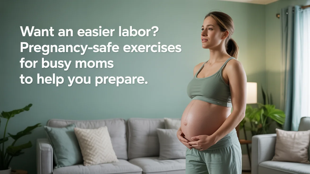 Want an Easier Labor Pregnancy-safe Exercises for Busy Moms to Help You Prepare