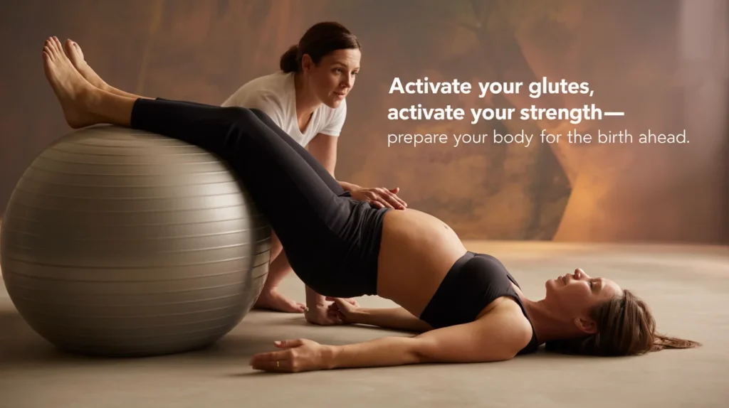 Activate your glutes, activate your strength—prepare your body for the birth ahead.