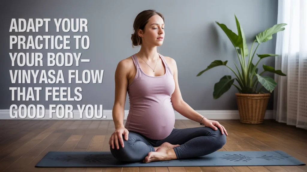 Adapt your practice to your body—Vinyasa flow that feels good for you.