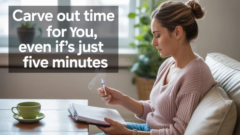 Carve Out Time for You, Even If It’s Just Five Minutes.