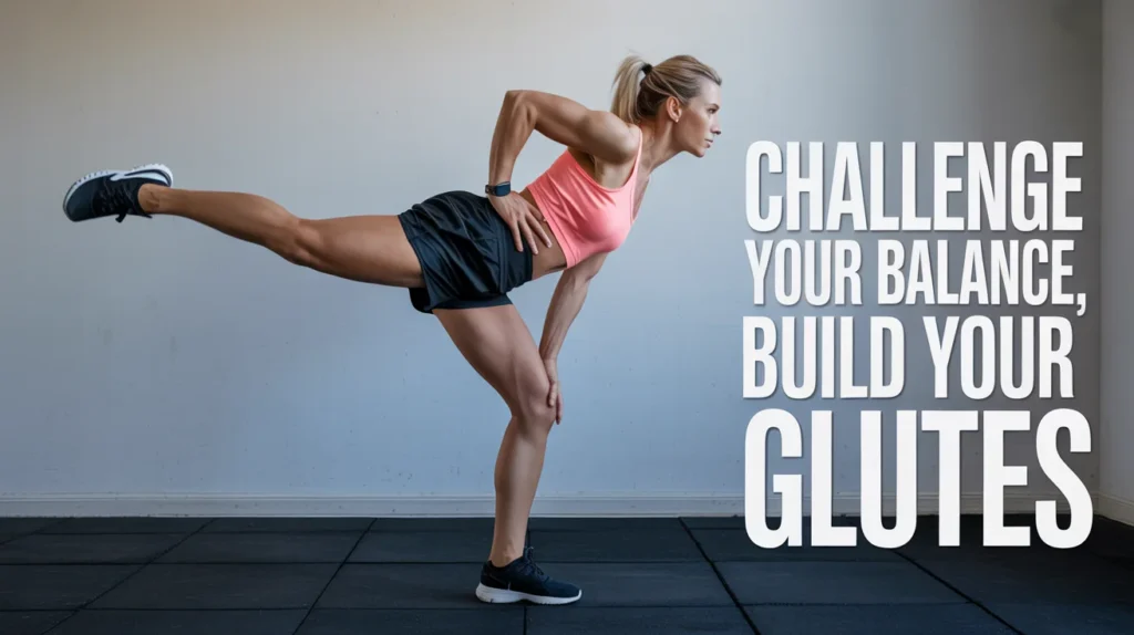 Challenge your balance, build your glutes.