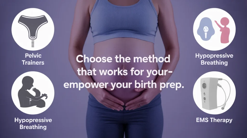 Choose the method that works for you—empower your birth prep.