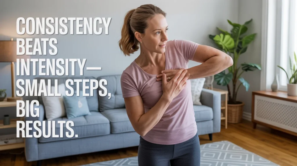 Consistency beats intensity—small steps, big results.