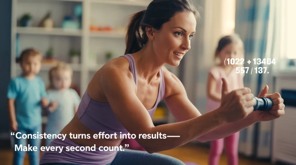 Consistency turns effort into results—make every second count.