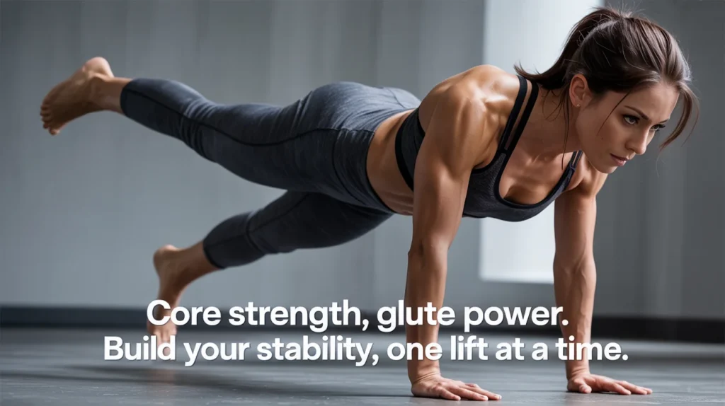 Core Strength, Glute Power. Build Your Stability, One Lift at a Time.