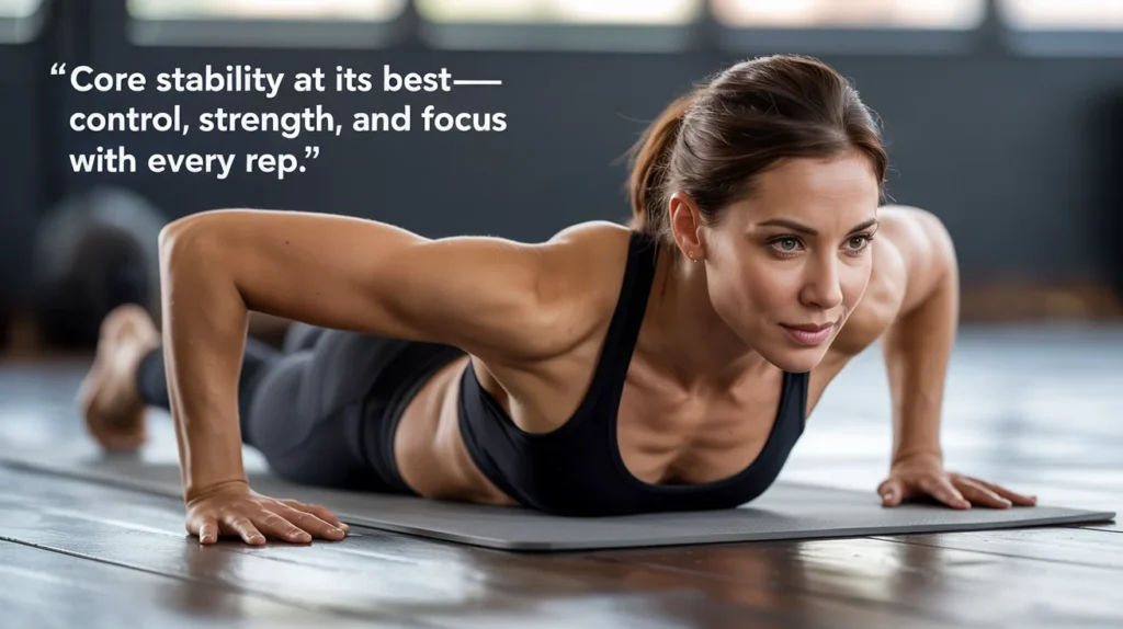 Core stability at its best—control, strength, and focus with every rep.