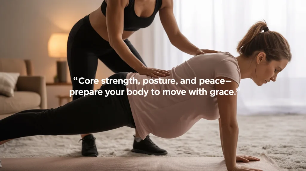 Core strength, posture, and peace—prepare your body to move with grace.