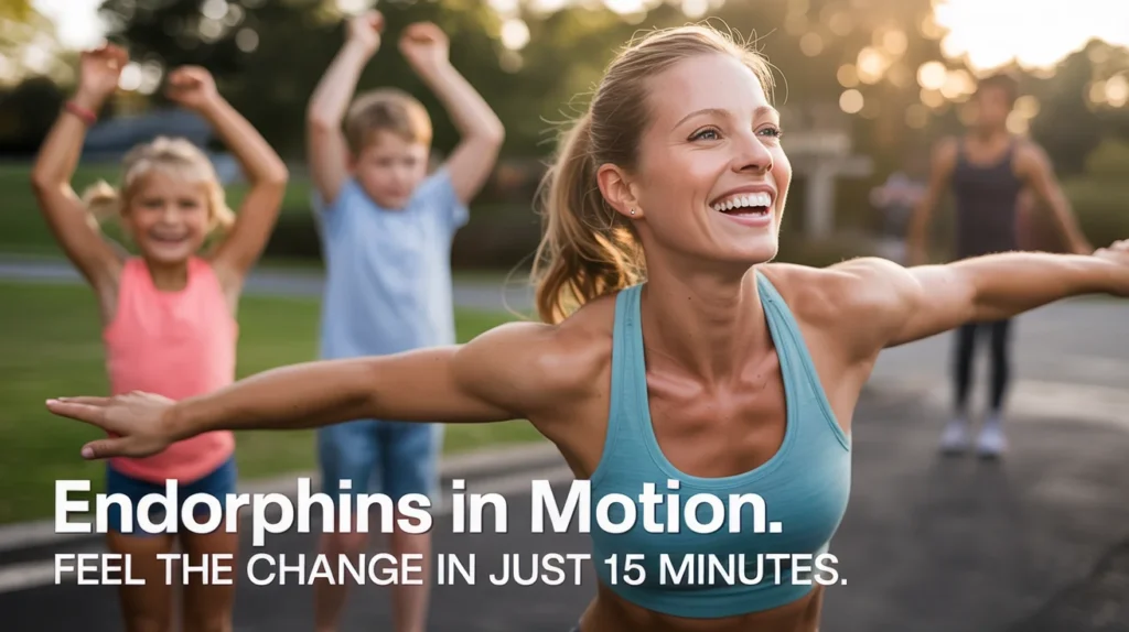 Endorphins in motion. Feel the change in just 15 minutes.
