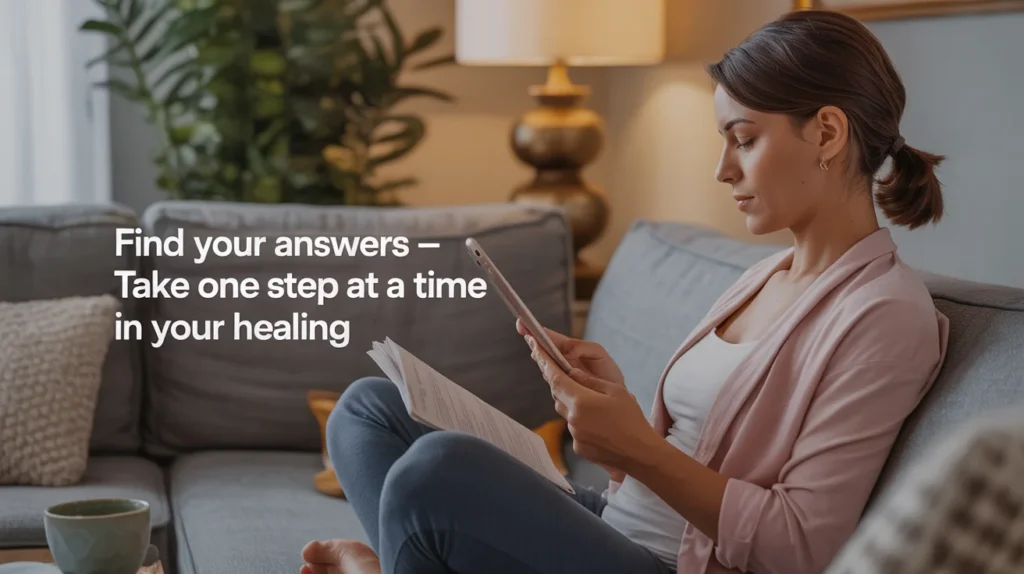 Find Your Answers – Take One Step at a Time in Your Healing