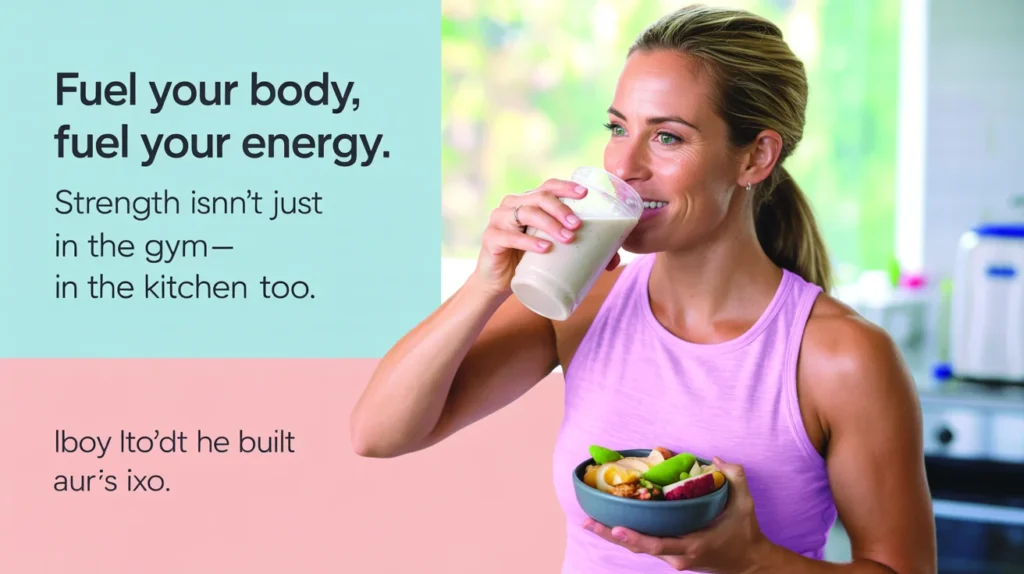 Fuel your body, fuel your energy. Strength isn’t just built in the gym—it’s built in the kitchen too.