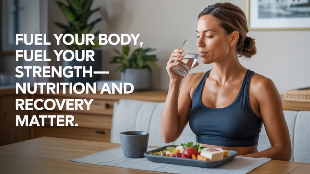 Fuel your body, fuel your strength—nutrition and recovery matter.