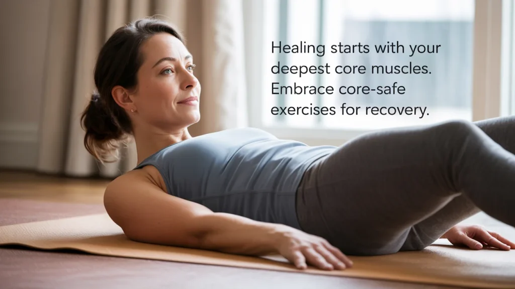 Healing starts with your deepest core muscles. Embrace core-safe exercises for recovery.