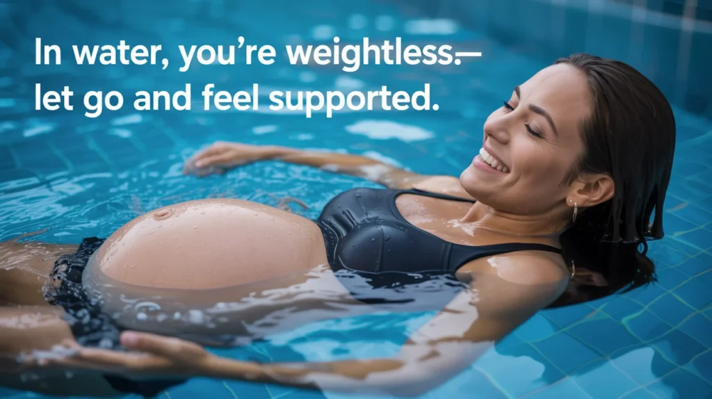 In water, you’re weightless—let go and feel supported.