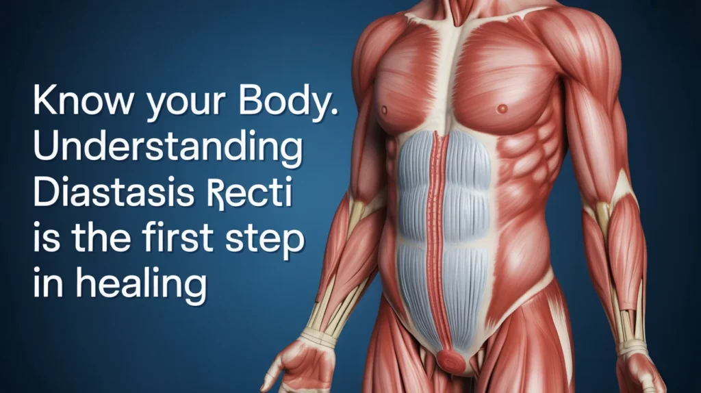 Know your body. Understanding Diastasis Recti is the first step in healing.