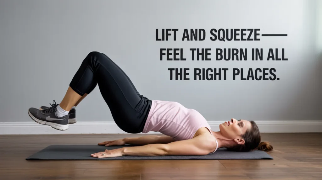 Lift and squeeze—feel the burn in all the right places.