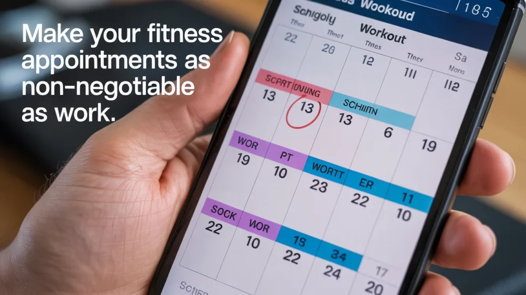 Make Your Fitness Appointments as Non-Negotiable as Work.