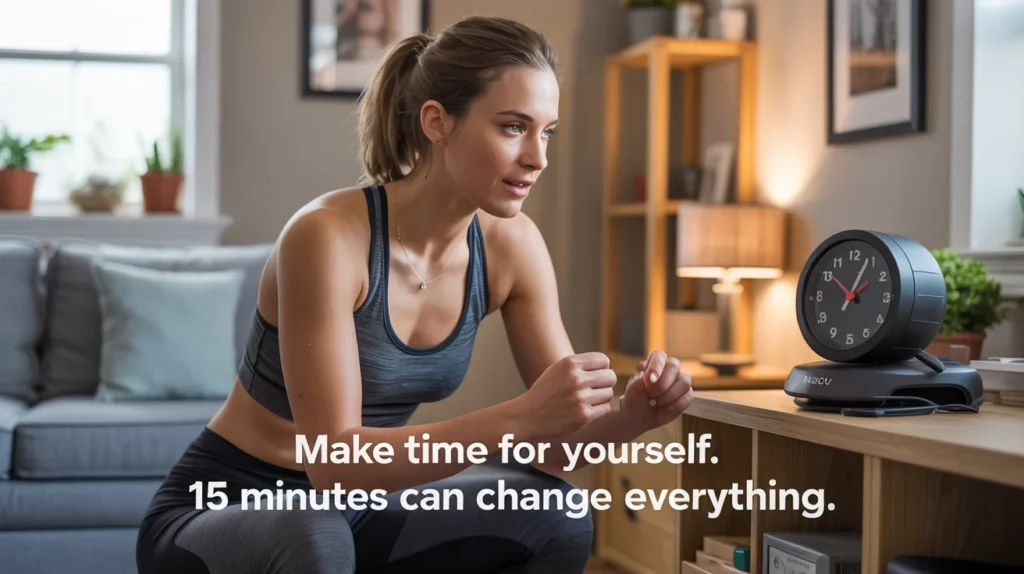 Make time for yourself. 15 minutes can change everything.