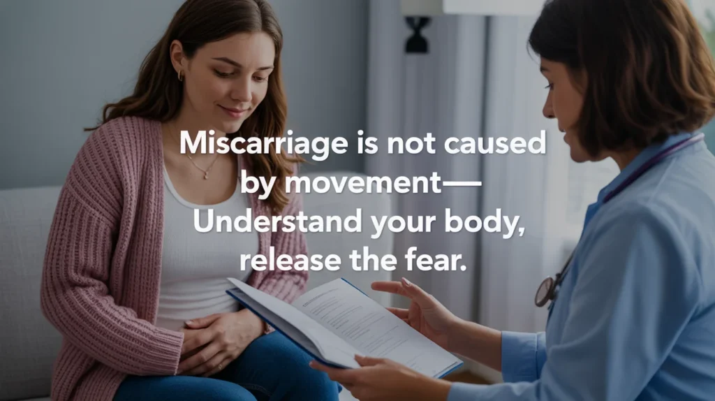 Miscarriage is not caused by movement—understand your body, release the fear.